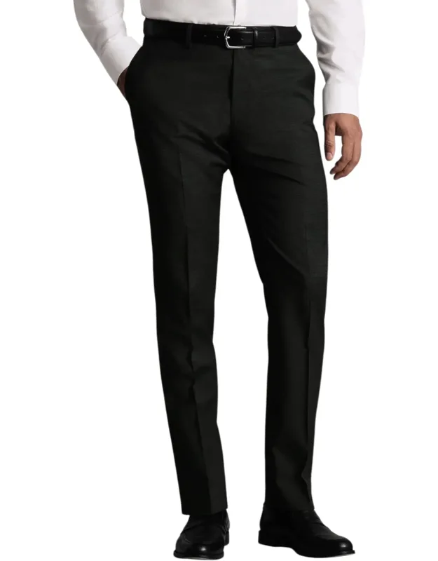 Puppytooth Slim Fit Italian Suit Trousers