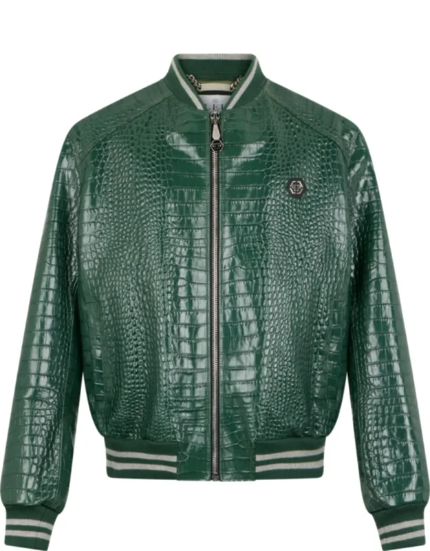 Leather Bomber Jacket