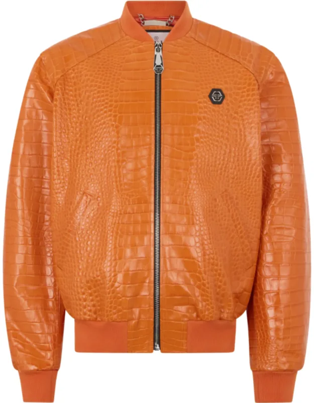 Leather Bomber Jacket