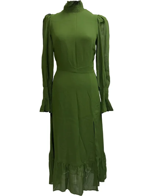 Galena High Neck Midi Dress