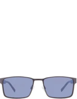 Silver Rectangular Sunglasses