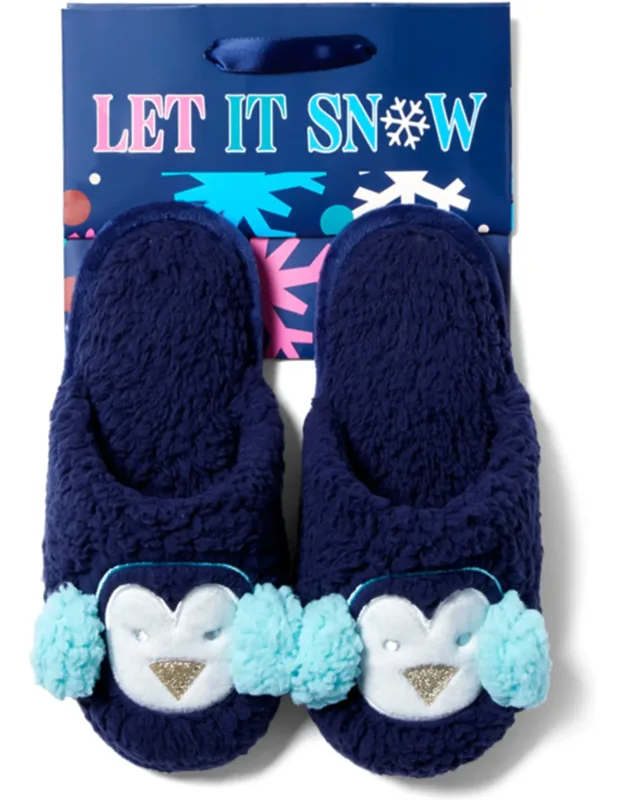 Cozyfoams Holiday Novelty Scuff Slippers With Gift Bag