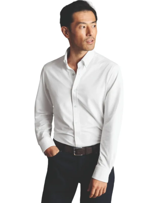 Four-way Stretch Button Down Jersey Shirt