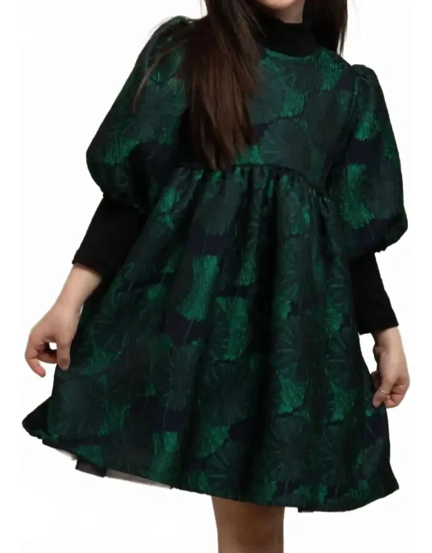 Jacquard Balloon Dress