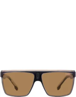 Carrera Brown Rectangular Sunglasses Carrera 22/n 2m2 100% Uv Protection, Full-rim