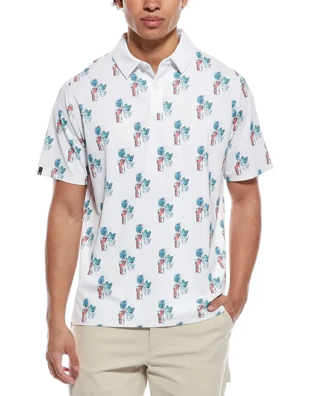19th Hole Drink Print Polo Shirt