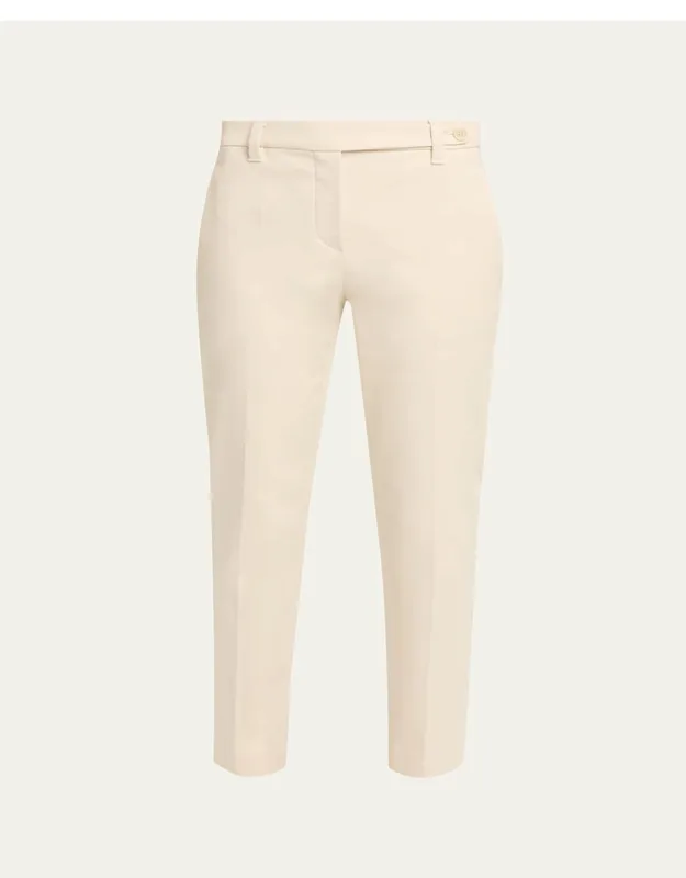 Slim-leg Cotton Pants