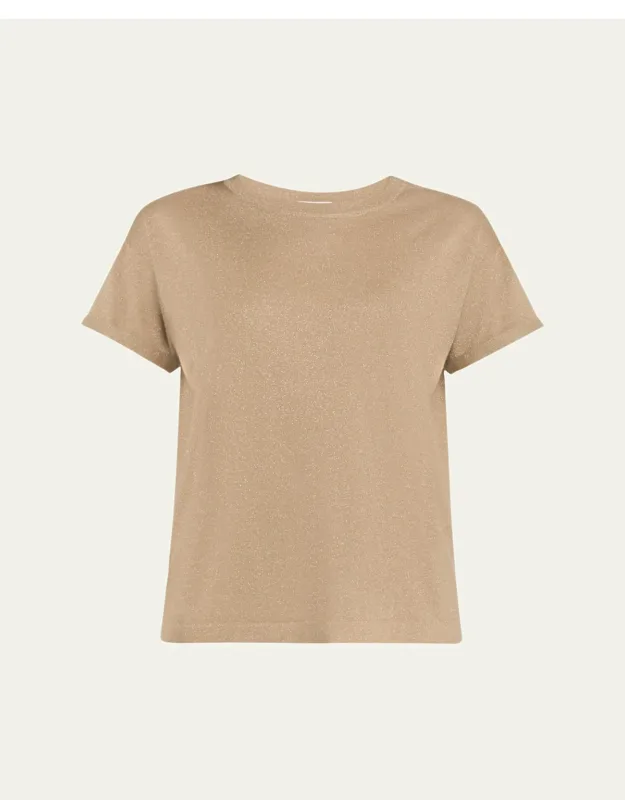 Shimmering Cashmere Crewneck Sweater