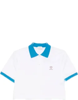 Cropped Trim Polo Shirt