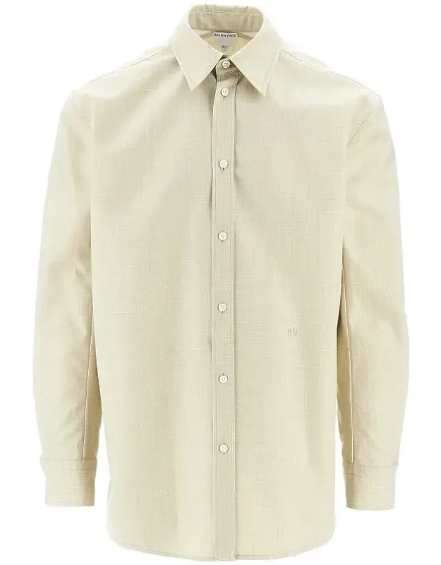 Wool And Cotton Twill Shirt