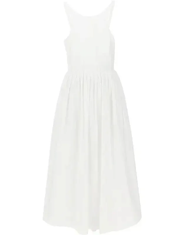 Poplin Midi Dress