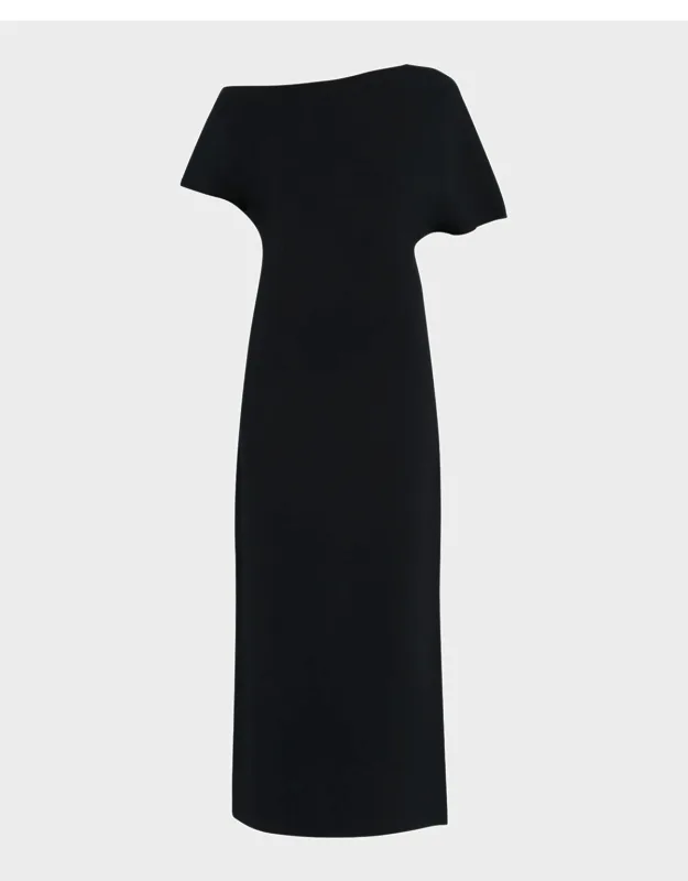 Asymmetric Knit Dress