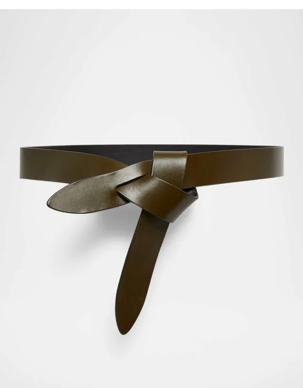 Lecce Leather Pull-through Belt
