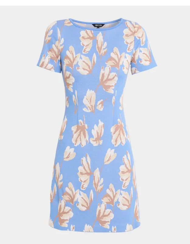 Floral Jacquard Mini Dress