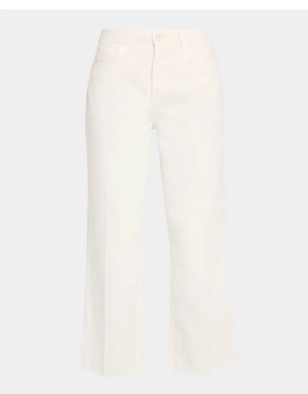 High-rise Cropped Wide Jeans