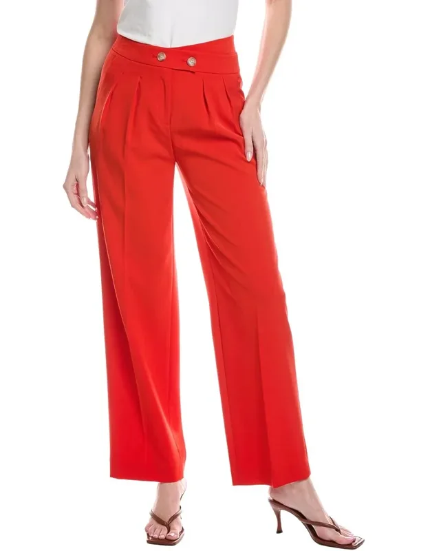 High Rise Wide Leg Pleated Pants