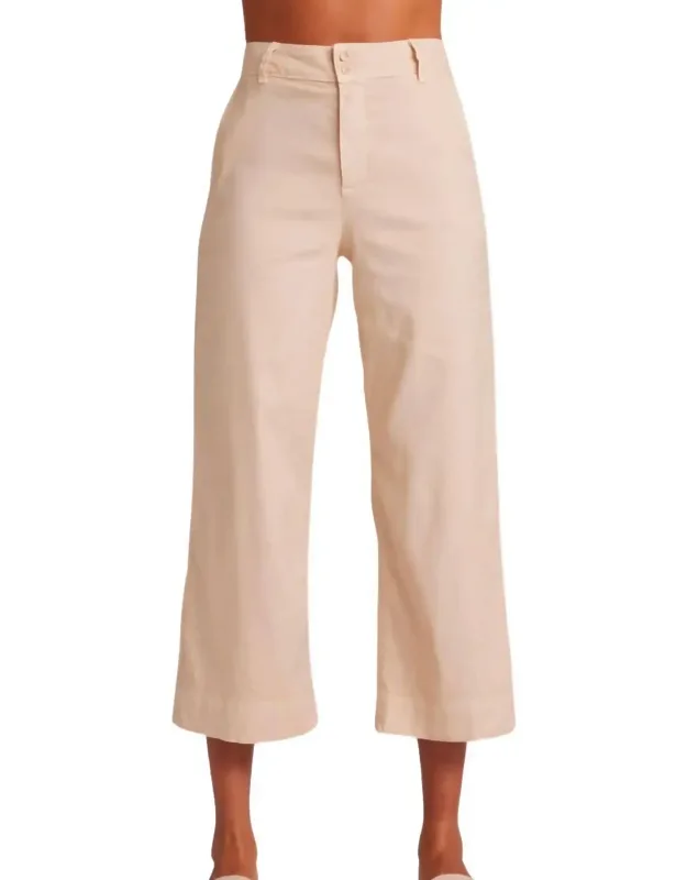 Saige Wide Leg Crop Pants - High-rise, Relaxed Fit