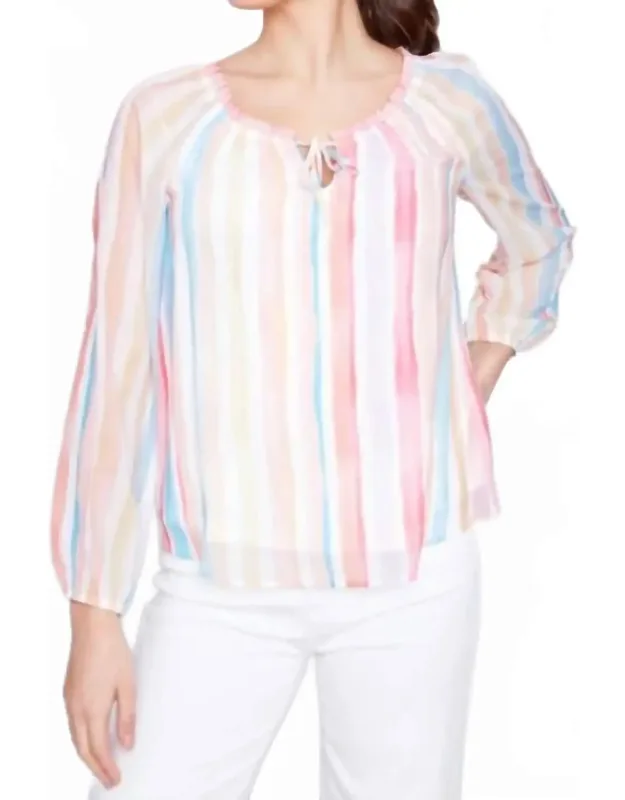 Island Time Chiffon Blouse