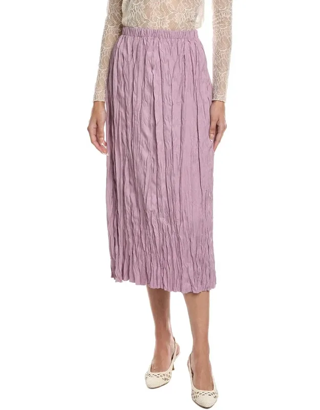 Crinkle Midi Skirt