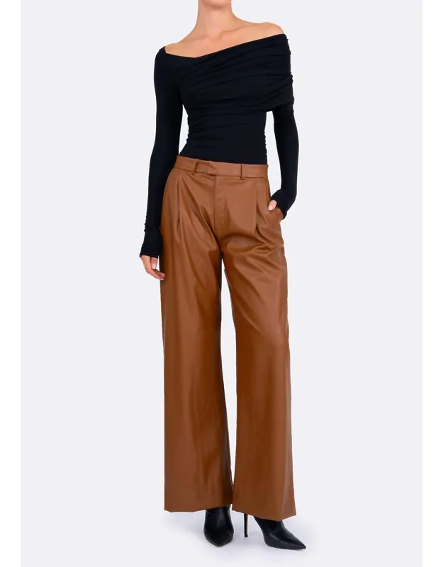 Pleated Wide Leg Pants