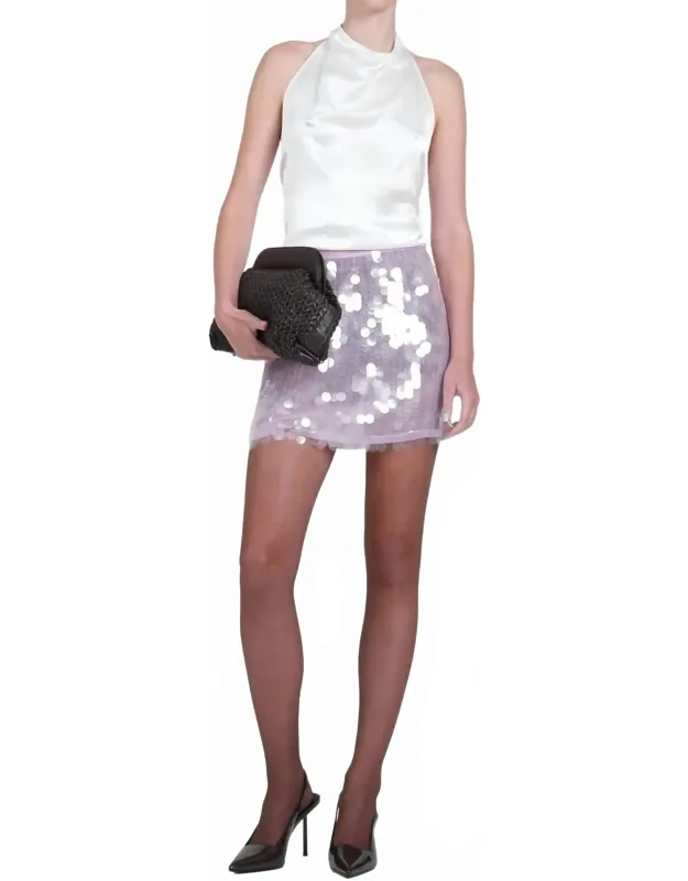 Sequins Mini Skirt