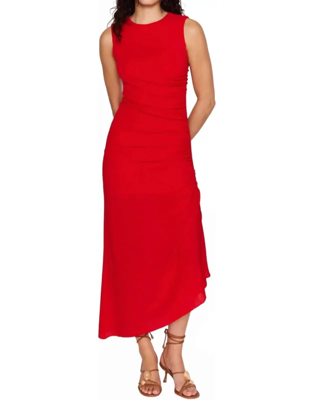 Rosa Drawstring Midi Dress