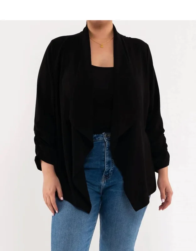 Breeze Rouched Sleeve Blazer