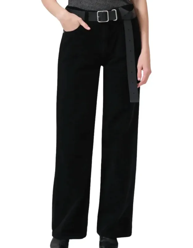 Annina High Rise Wide Leg Corduroy Pants