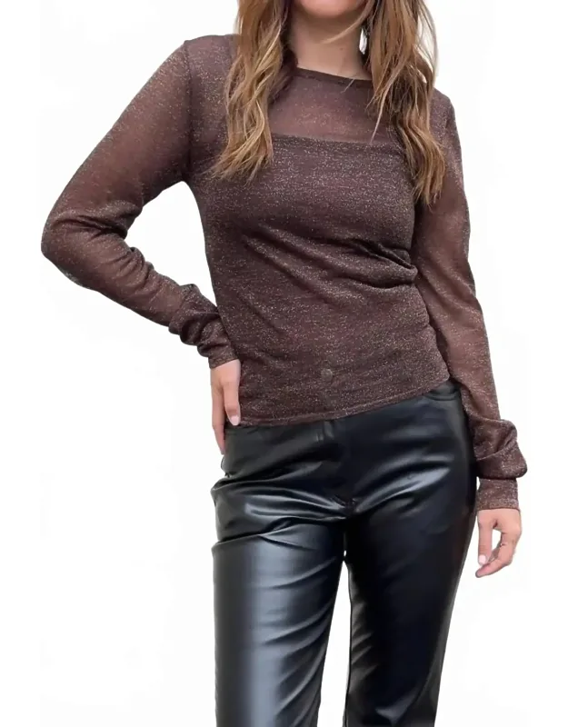 Sierra Sheer Metallic Top