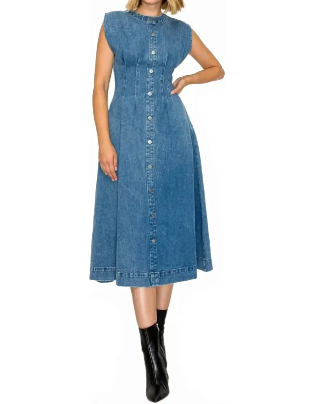 Timeless Button Down Midi Dress
