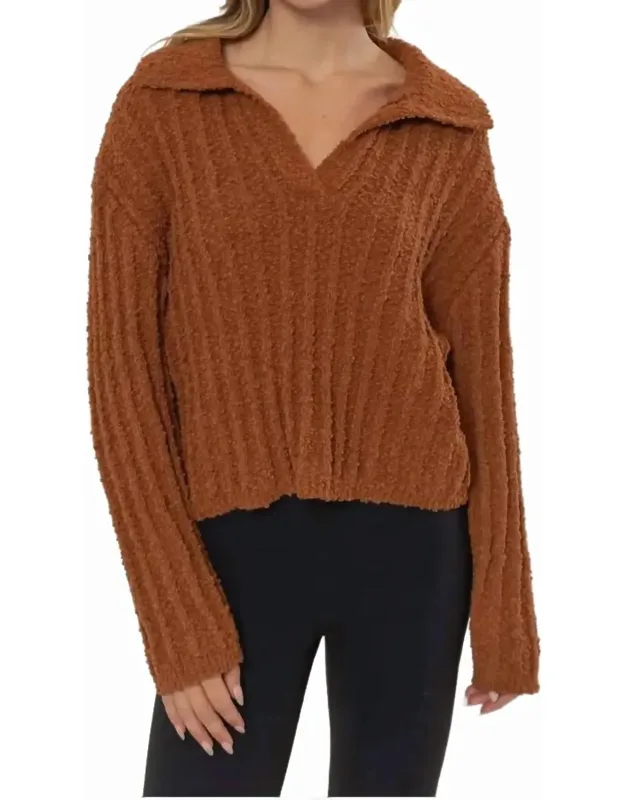 Carly Collared Sweater