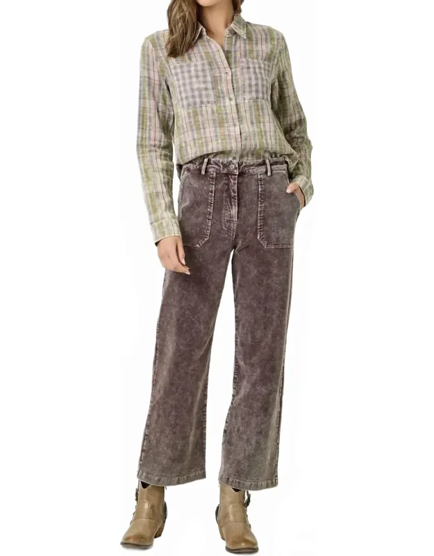 Washed Corduroy Trousers