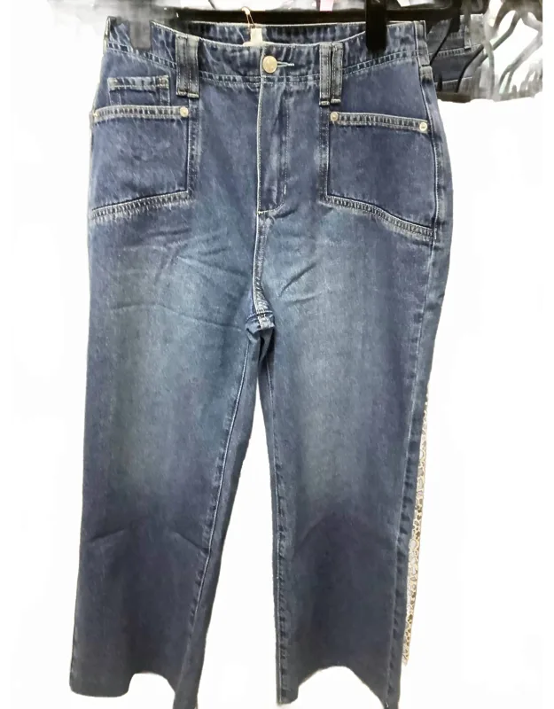 Straight Leg Raw Hem Jeans