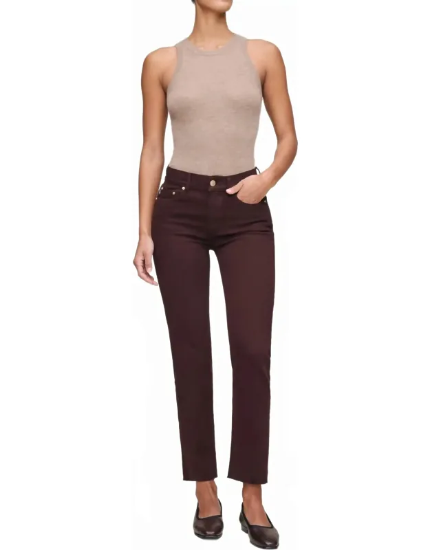 Mara Straight Mid Rise Instasculpt Ankle Jeans