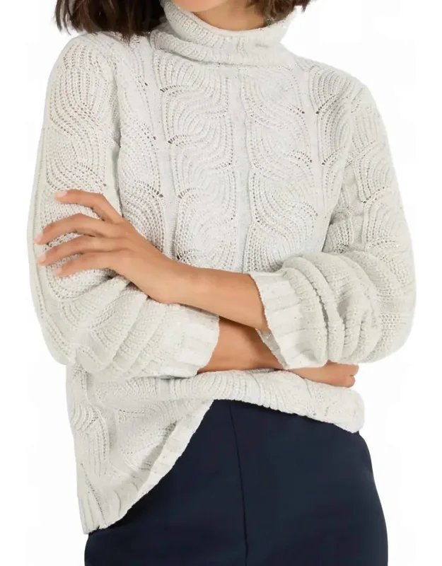 Cable Sparkle Sweater