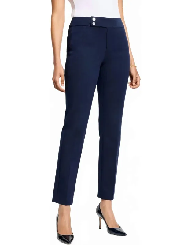 Copley Straight Cotton Bi-stretch Extended Tab Pants