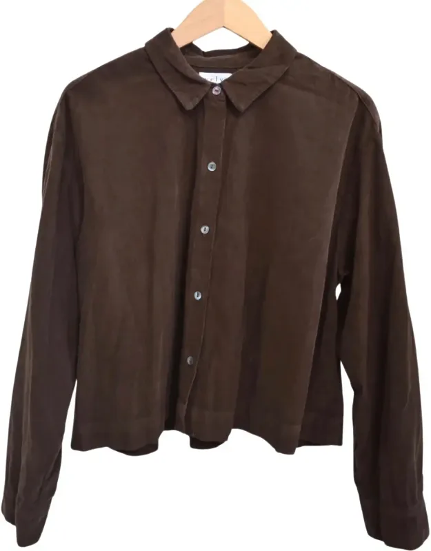 Cropped Button Up Top