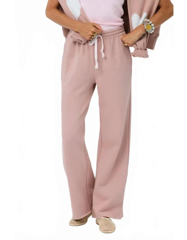 Weekend Barb Sweatpant With High-rise Elastic Waist And Side Pockets