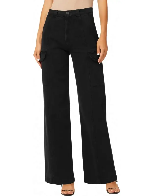 High Rise Wide Leg Cargo Pants