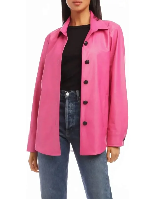 City Faux Leather Jacket