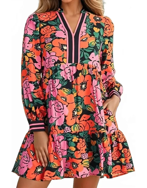 Floral Babydoll Mini Dress