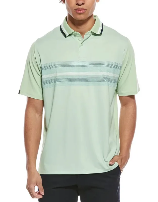 Engineered Roadmap Chevron Print Polo Shirt