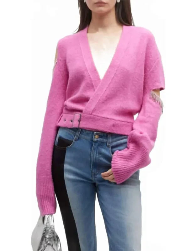 Palmetto Wrap Belted Cardigan