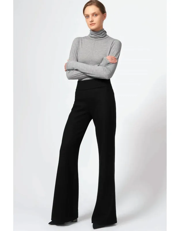 Felted Jersey Wide Leg Pants