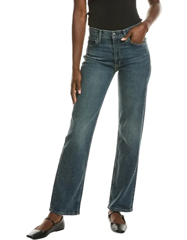 Harlow Mid-rise Ness Full Straight Jeans