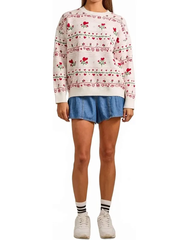 Heart & Rose Sweater