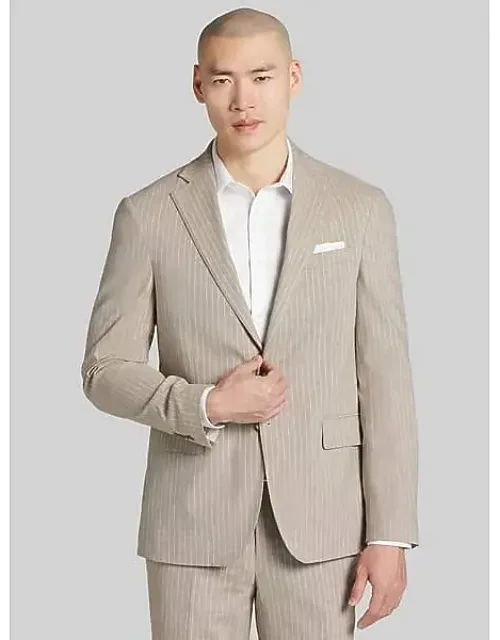 Big & Tall Slim Fit Stripe Suit Jacket