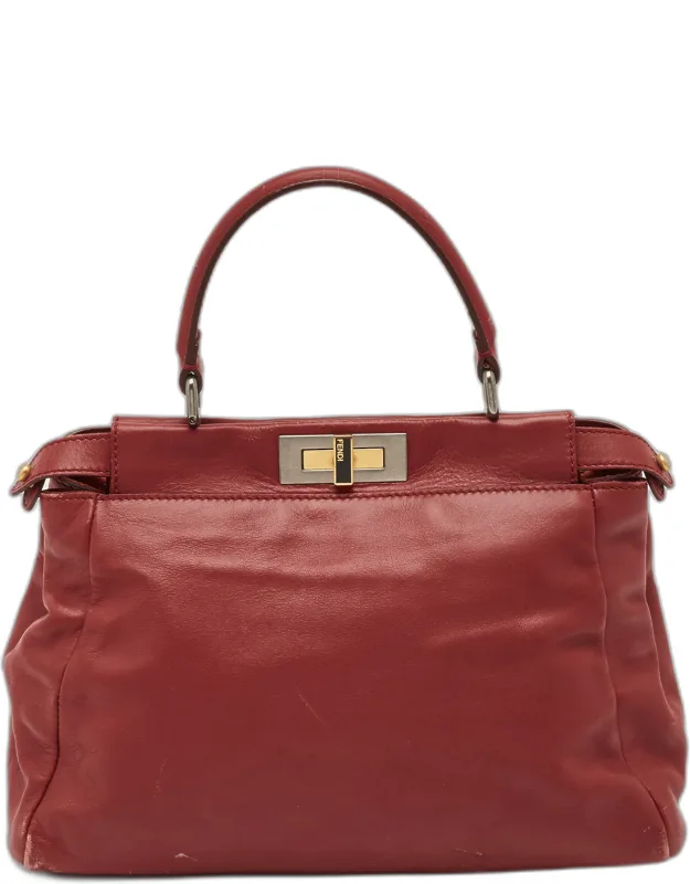 Peekaboo Medium Leather Top Handle Bag