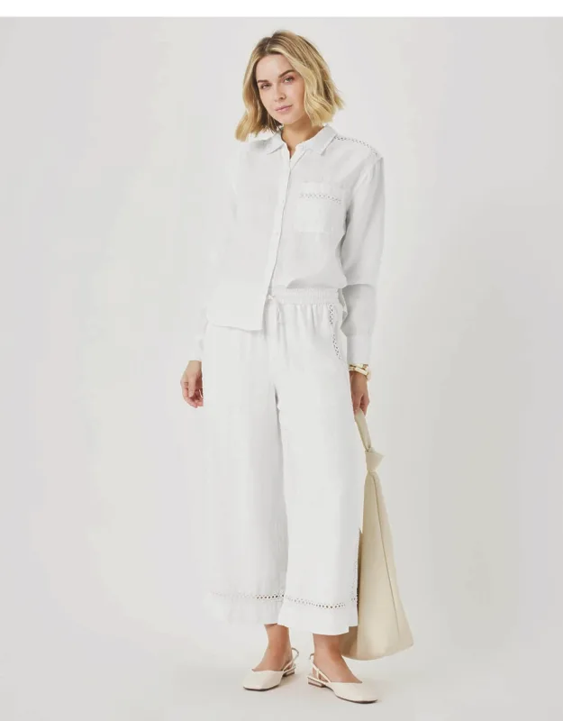 Linen Trim Pants