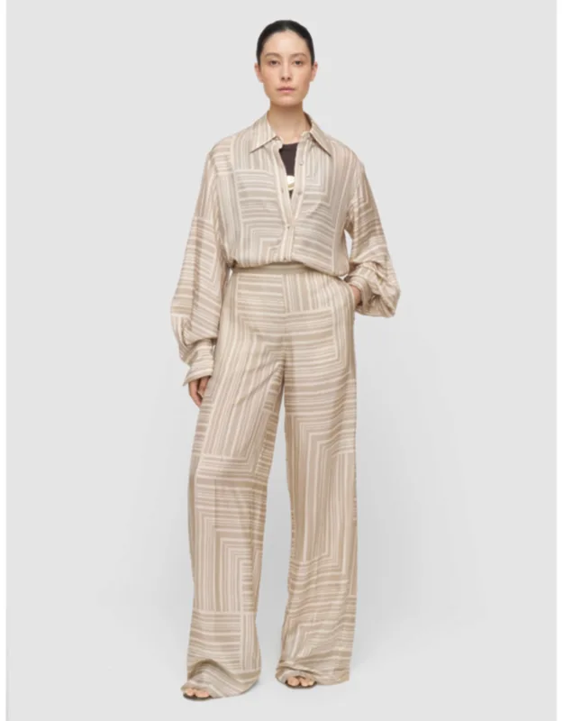 Printed Silk Trousers
